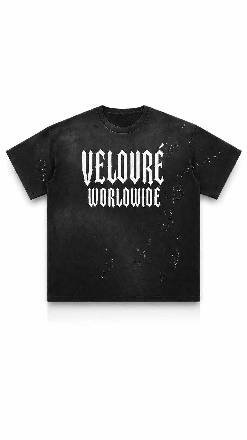 LuxLure  Worldwide Mineral-Wash Tee — Vintage Black