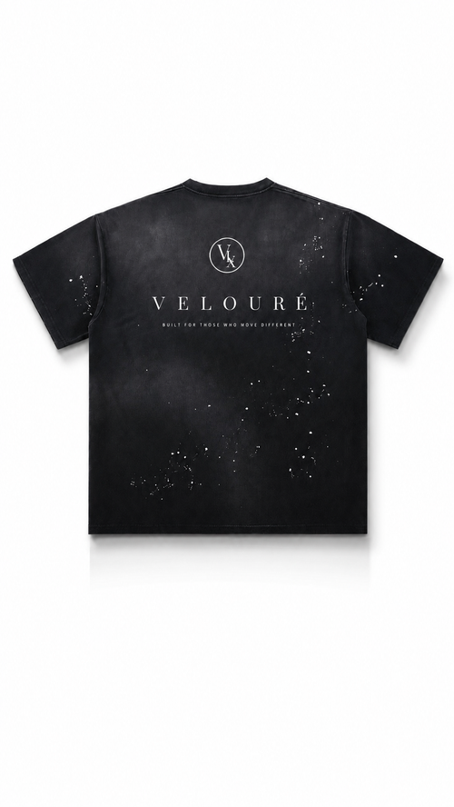 LuxLure  Worldwide Mineral-Wash Tee — Vintage Black