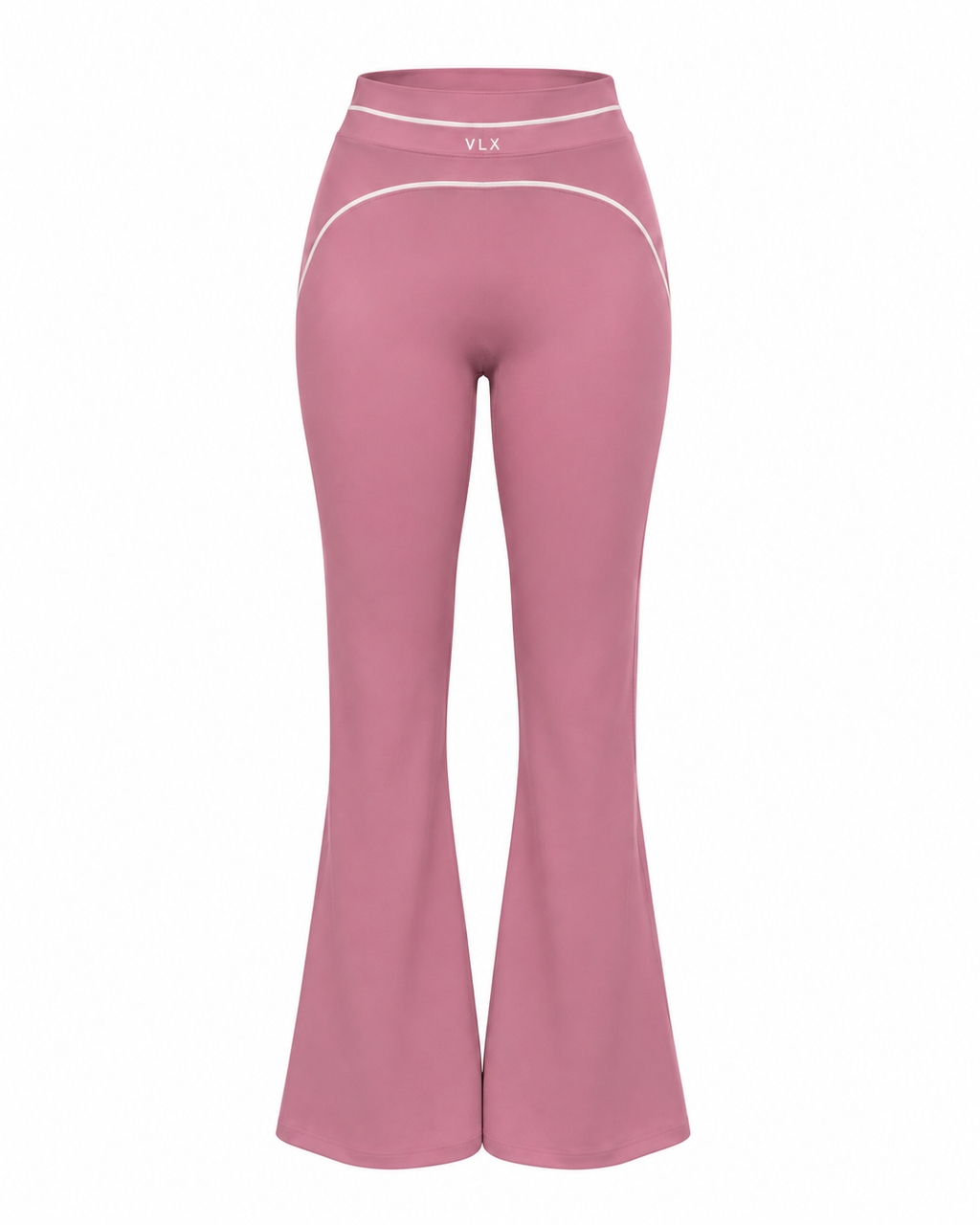 Velouré Contour Flare Leggings — Dusty Rose