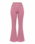 Velouré Contour Flare Leggings — Dusty Rose