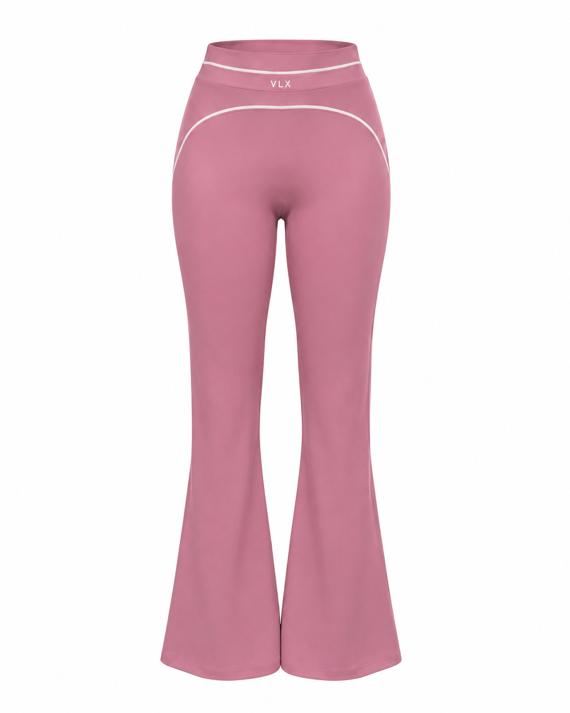 Velouré Contour Flare Leggings — Dusty Rose