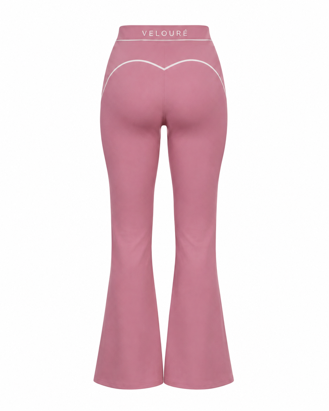 Velouré Contour Flare Leggings — Dusty Rose